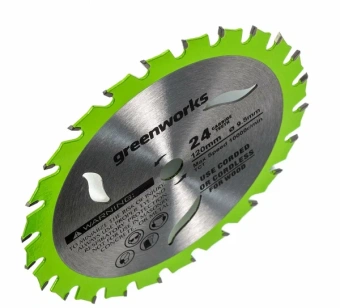Диск пильный Greenworks 120х9,5 мм, 24T, по дереву 2952507