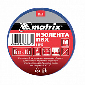 Изолента MATRIX синяя ПВХ 15мм*10м 150мкм 88770