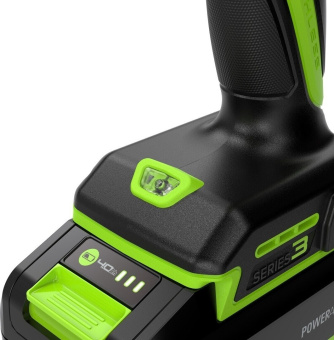 Дрель-шуруповерт аккумуляторная GREENWORKS DD345 24V, АКБ 4Ач и ЗУ 3708307CUB