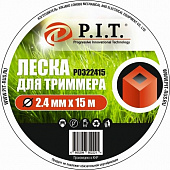 Леска  P.I.T. для триммера 2,4мм*15м  Р0322415 