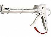 Пистолет Matrix для герметика 310 мл полуоткрытый, хромированный., зубчатый шток 7мм 88640