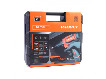 Дрель-шуруповерт PATRIOT BR368Li 