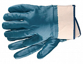 Перчатки рабочие СИБРТЕХ М из трикотажа с нитриловым обливом, крага