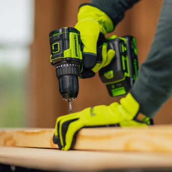 Дрель-шуруповерт аккумуляторная GREENWORKS DD345 24V, АКБ 4Ач и ЗУ 3708307CUB